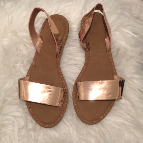BAMBOO ROSEGOLD SANDALS - Picture 2 of 3